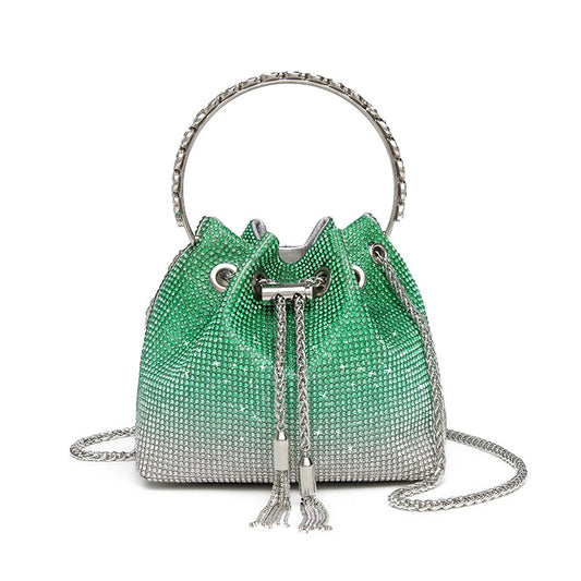 LADIES HANDBAG                                              GREEN                                                   (17CM)