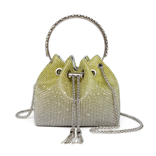 LADIES HANDBAG                                            YELLOW                                             (17CM)