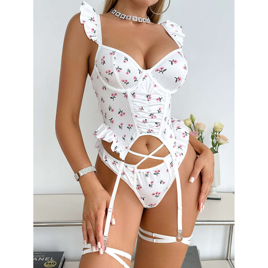 LADIES INTIMATE LINGERIE SET                                        WHITE                                                (SIZE  S - L)