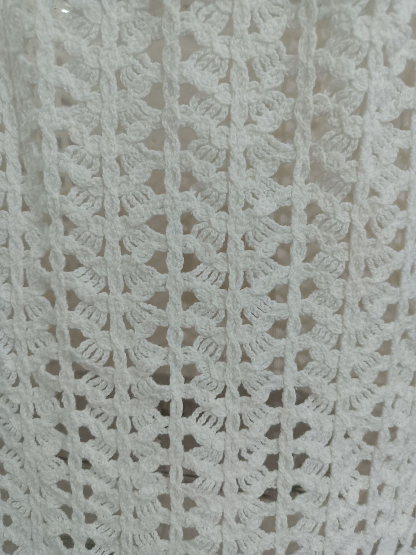 LADIES KNITTED MINI BEACHDRESS / BEACWEAR COVER UP DRESS                                      WHITE / KHAKI                                        (SIZE  S - L)