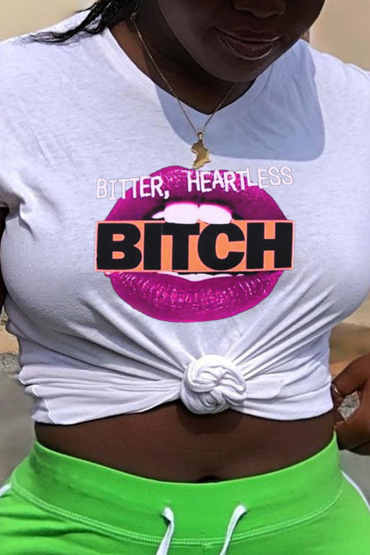 LADIES PLUS SIZE SHORT SLEEVE T-SHIRT                                      BLACK / GRAY / RED / WHITE / ORANGE / BLUE                                      (SIZE  M - 4XL)