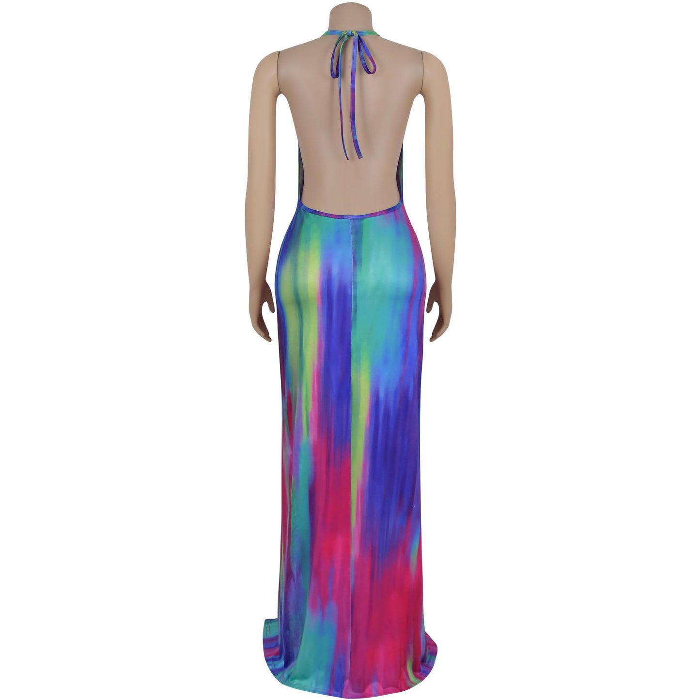Women elegant multi colour lace up party cocktail dress                                  Multi colour                                   (Size  S - 2XL)