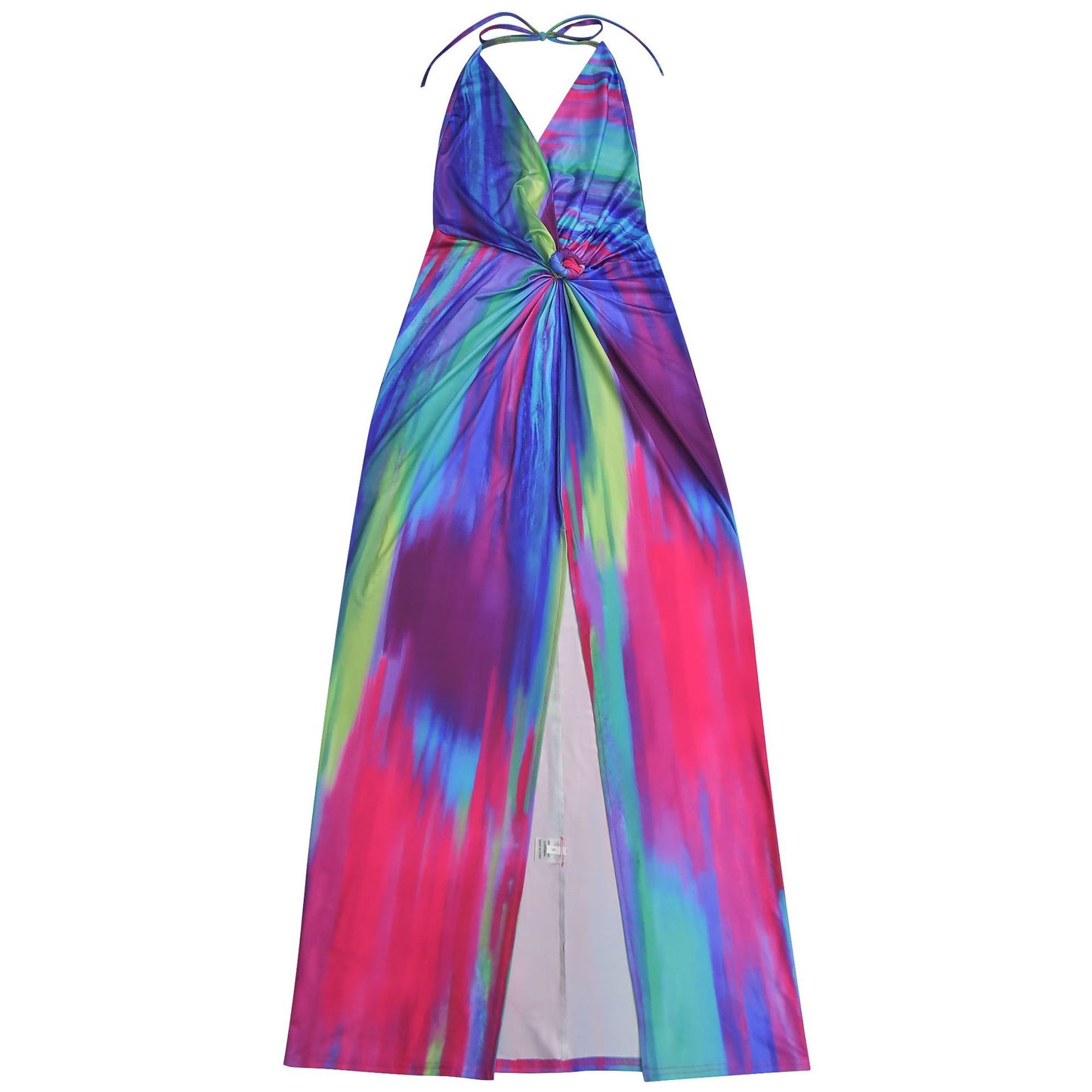 Women elegant multi colour lace up party cocktail dress                                  Multi colour                                   (Size  S - 2XL)